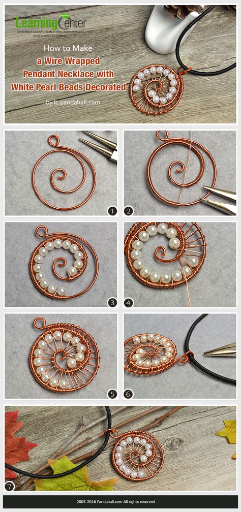 Wire Tutorials, Wire Wrapped Jewelry Tutorials, Bijoux Fil Aluminium, Wire Jewelry Tutorial, Jewerly Making, Wire Jewelry Designs, Diy Wire Jewelry, Wire Work Jewelry, Wire Pendant