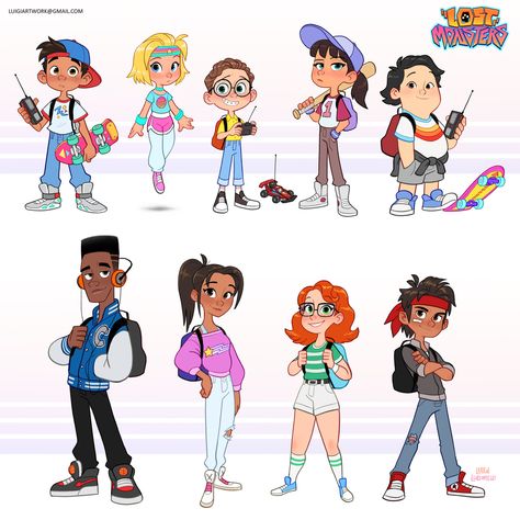 Character Design High School, Teenage Character Design, Kid Character Art, How To Draw Kids Character Design, Character Design Poses, Child Character Design, Kid Character Design, Luigi Lucarelli Character Design, Crashed Spaceship