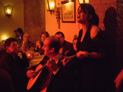 Clube de Fado, Alfama, one of Lisbon's most famous fado clubs Lisbon Nightlife, Conde Nast Traveler, Nightlife Travel, Music Venue, Conde Nast, Thriller Books, Spain And Portugal, Folk Music, Lisbon Portugal