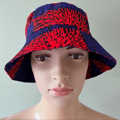 Bucket Hat Summer, Hat Summer, African Print Fabric, Bucket Hats, Print Fabric, African Print, Ankara, Bucket Hat, Printing On Fabric