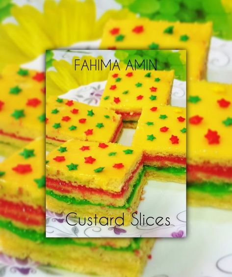 Custard Slice Recipe, Custard Slices, Aloo Fry, Sweet Meat Recipe, Custard Slice, Puri Recipe, Slice Recipe, Puri Recipes, Sweet Meat