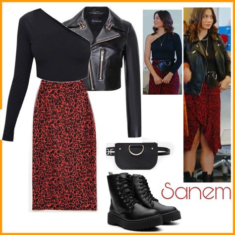 Sanem Style, Sanem Outfits, Movie Fashion Outfits, Looks Adidas, Girly Style Outfits, Fashion Week Outfit, Muslim Outfits Casual, Casual College Outfits, Tv Show Outfits