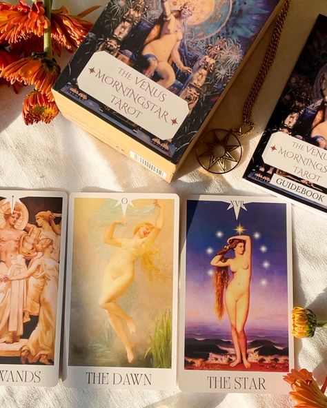 The Venus Morningstar Tarot, a 78 Tarot card deck, exploring the esoteric archetype of Venus as a light bringer. 🌟 Coming up on Etsy October the 7th. #tarotcommunity #tarotcards #tarotdeck #tarotdecks #thevenusmorningstartarot #morningstar #venus #aphrodite Venus Aphrodite, Light Bringer, Tarot Guidebook, 78 Tarot Cards, Tarot Card Decks, Card Deck, Morning Star, Aphrodite, Tarot Card