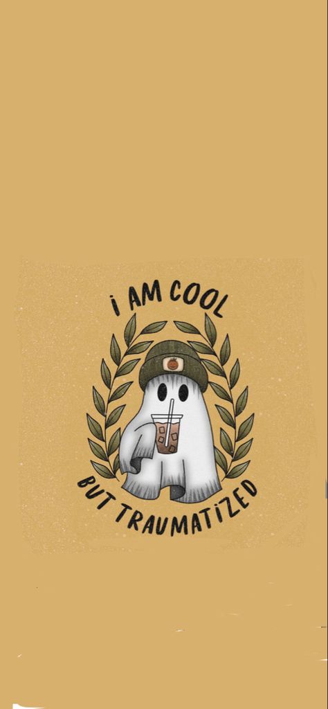 Cute Spooky Season Wallpaper, Halloween Aesthetic Quotes, Funny Halloween Wallpaper, Ghost Aesthetic Wallpaper, Spooky Aesthetic Wallpaper, Cute Halloween Wallpaper Iphone, Spooky Wallpaper Iphone, Cute Ghost Wallpaper, Ghost Wallpapers