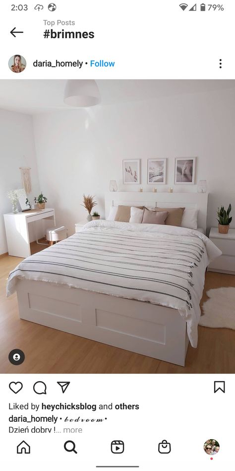 Ikea Brimnes Bedroom Ideas, Ikea King Bedroom Ideas, Cama Brimnes Ikea, Ikea Bedroom Inspiration, Brimnes Bedroom Ideas, Brimnes Bed Ideas, White Ikea Bedroom, Ikea Bedroom Ideas For Couples, Ikea Brimnes Bed