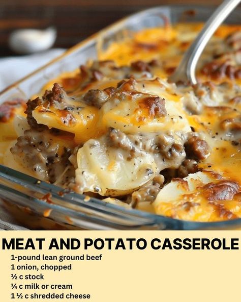 Skinny Recipes Meat And Potato Casserole Recipes, Hamb Meat Casseroles, Ground Beef Casserole With Potatoes, Hamburg And Potato Recipes, Potato Meat Casserole, Mince And Potato Recipe, Meat And Potatoes Casserole, Potato And Beef Casserole, Potato And Minced Meat Recipes