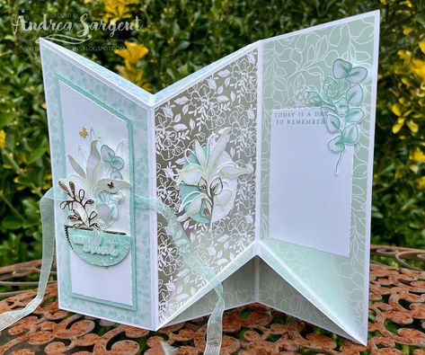 Enchanting Details Dies Stampin Up Cards, Folding Cards, Slimline Cards, Fun Folds, Hand Stamped Cards, Interactive Cards, Fold Cards, Fancy Fold Cards, Fancy Folds