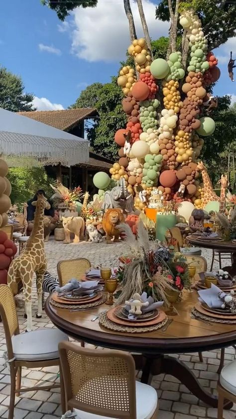 Lion Baby Shower Theme, Theme Jungle, Safari Baby Shower Boy, Lion Baby Shower, Baby Shower Safari Theme, Lion Baby, Jungle Theme Parties, Jungle Theme Birthday, Safari Theme Birthday