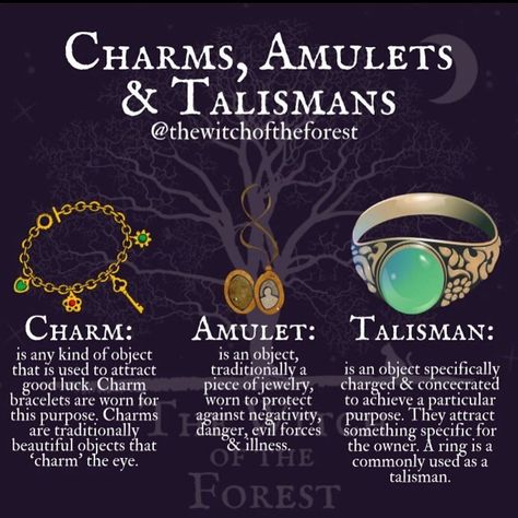 Witchcraft Community on Instagram: “📿 What charms, amulets and talismans are special to you? 🏺 . Jewelry, Knick knacks and found objects are how I enchant a little magic into…” Amulets And Talismans, My Intentions, Witchy Tips, Wiccan Magic, Witch Spirituality, Magic Spell Book, Grimoire Book, Wiccan Spell Book, Magick Book