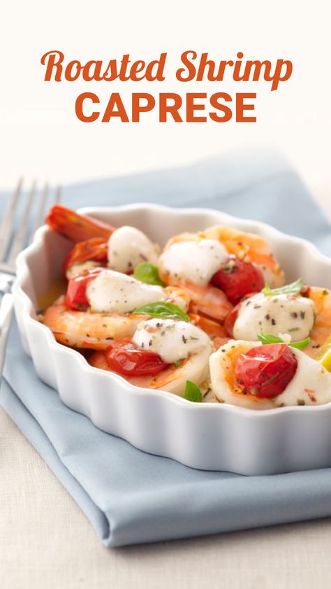 Shrimp Caprese, Caprese Recipe, Seafood Meals, Caprese Recipes, Easy Home Recipes, Lemon Cocktail, Roasted Shrimp, Cozy Dinner, Bad Time