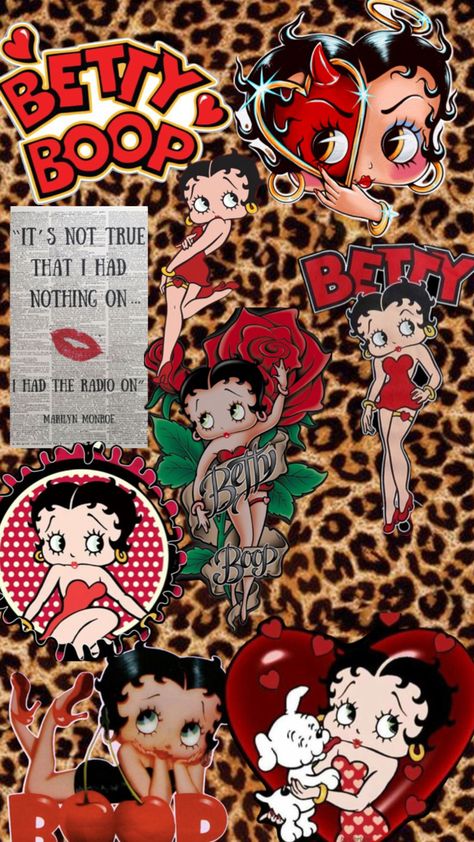 Betty Boop Inspired Outfit, Betty Boop Christmas Wallpaper, Betty Boop Aesthetic Wallpaper, Betty Wallpaper, Betty Boop Aesthetic, Chicana Aesthetic, Aesthetics Wallpaper, Retro Wallpaper Iphone, Betty Boop Art