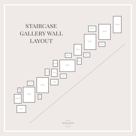 Stair Well Gallery Wall Ideas, Staircase Collage Wall Frame Layout, Photo Wall Stairway, Displaying Family Photos On Wall Stairs, Large Gallery Wall Staircase, Stair Wall Gallery Layout, Wall Art Displays, Photos On Stairs Wall, Picture Wall Ideas Up The Stairs