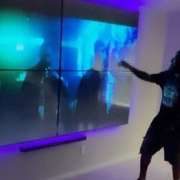 Charles Allen Arrington on Instagram: "GOING DUMMY ON THESE TV WALLS!!! AND YES I DO TRAVEL ✈️Who’s Next?! 4 📺 65 inch TVs = 🔥🔥🔥🔥 130 inches & Soundbar! @mo_williams713 Get It Done Right The First Time! Book Now, Link In Bio!! . . . @chuckthetvguy @chuck_the_tv_guy #explore #trending #HoustonTvMounts #HoustonMountingService #HoustonTV #HoustonTvMounting #TvMounting #TvWallmount #WallMount #WallMounting #HoustonMount #HoustonTvInstall #tvmountinghouston" Tv Wall Multiple Tvs, Multi Screen Tv Wall, 4 Tvs On Wall, 4 Tvs On One Wall Game Room, Multiple Tvs On Wall, Multiple Tv Wall Ideas, Basement Game Room Ideas, Tv Mounted, Basement Games