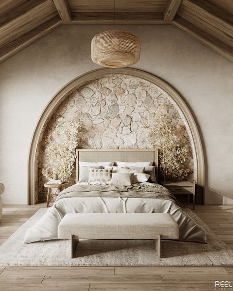 Master bedroom Italian Villa Bedroom, Tuscan Walls, Master Suite Bedroom, Italian Bedroom, Tuscan Villa, Architecture 3d, Italian Villa, Character Home, Bedroom Aesthetic