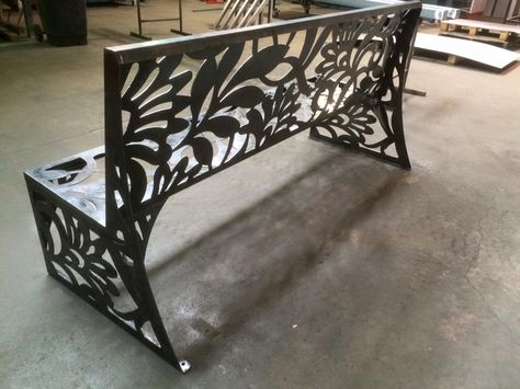 Metal Magic - Laser Cut Metal Privacy Screens - Metal Magic Lazer Cut Designs Metal, Laser Cut Furniture Metal, Metal Laser Cut Artwork, Laser Cut Metal Lamp, Dfx Files Cnc Plasma, Metal Garden Furniture, Metal Manufacturing, Metal Magic, Steel Furniture Design