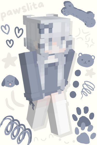 cute minecraft kawaii girl inspired skin made originally by pawslita, download it on the skindex or namemc ( ∩´͈ ᐜ `͈∩) ₊˚⊹♡ tags: #minecraft#minecraftskin#minecraftgirlskin#kawaii#kawaiiminecraftskin#cutegirlskin#cutegirlminecraft#mc#minecraftjava#minecraftbedrock#minecraftkawaiiskins#pawslita#new#minecraftnewskin#minecraftgirls#minecraftkawaii#minecraftgirlyskin#minecraftspring#minecraftskincreator#minecraftskinideas#minecraftideas#newminecraftskin#blue#blues#monochrome#new#girly Minecraft Kawaii, Minecraft Skins Kawaii, Cute Minecraft, Skin Mine, Minecraft Skins Aesthetic, Minecraft Girl Skins, Pink Artwork, Mc Skins, Easy Animal Drawings