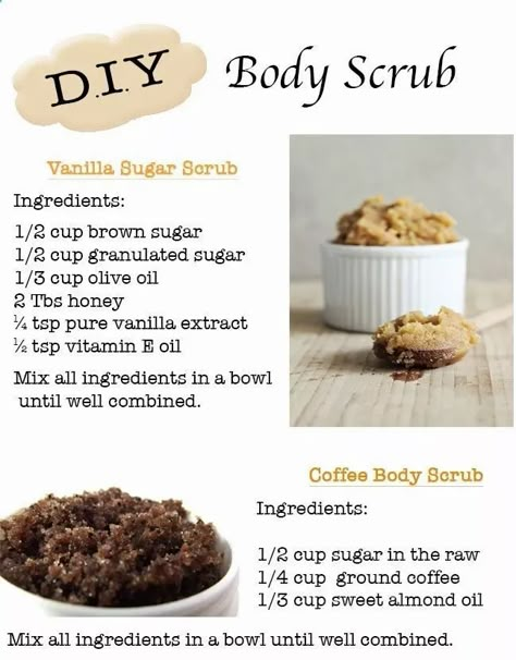 Vanilla Sugar Scrub, Coffee Sugar Scrub, Diy Body Scrub Recipes, Body Scrub Recipe, Sugar Scrub Homemade, Homemade Scrub, Coffee Body Scrub, Sugar Scrub Recipe, Face Scrub Homemade