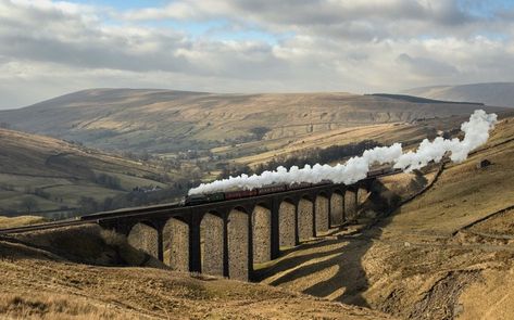 #railway, #hills, #train, #field, #sunlight, #shadow, #bridge, #trees, #Harry Potter, #steam locomotive, #clouds, #bricks, #arch, #nature, #landscape, wallpaper Voldemort Wallpaper, Ancient Bridge, Harry Potter Train, Hd Landscape, Train Illustration, Harry Potter Background, The Magic Flute, Free Desktop Wallpaper, Widescreen Wallpaper