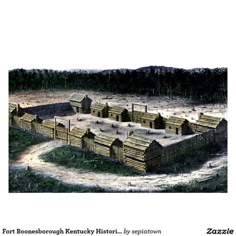 Fort Boonesborough Fortification Architecture, Wooden Fort, American Military History, Old Fort, Concrete House, Castle Designs, Fantasy Castle, Fantasy Places, American Cities