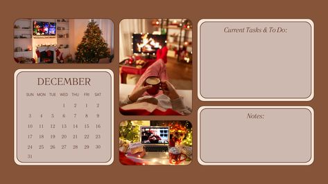 Samsung Themes, College Gym, Calendar Photo, Wallpaper Organizer, Collage Christmas, Christmas Desktop, Desktop Wallpaper Organizer, December Calendar, Task To Do