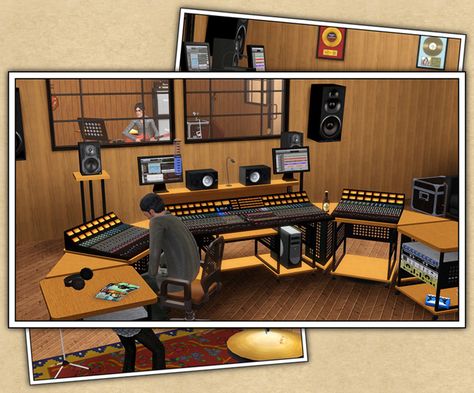 Around the Sims 3 | Downloads | Objects | Recording Studio Sims 3 Custom Content, Community Places, Record Room, Sims 4 Studio, Sims 4 House Plans, Music Studio Room, Home Recording Studio, Casas The Sims 4, The Sims 2