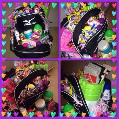 Jam-Packed Easter Backpack Adult Easter Basket Ideas, Adult Easter Egg Hunt, Big Easter Eggs, Easter Basket Themes, Mini Alcohol Bottles, Adult Easter Baskets, Beer Basket, Easter Hamper, Unique Easter Baskets