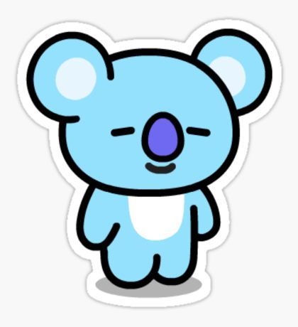 Pegatina KOYA - BT21 Bts Emoji, Homemade Stickers, Images Kawaii, Bts Birthdays, Pop Stickers, Tumblr Stickers, Cute Kawaii Drawings, Bts Drawings, Kawaii Stickers