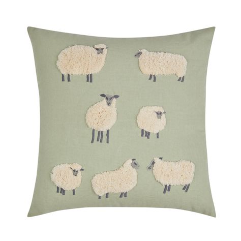 Farm Room, Whimsical Pillows, Fluffy Sheep, Living Room Redo, Preparing For Baby, Bedding Brands, Lace Curtains, Cute House, Embroidered Cushions