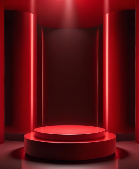 Photo beautiful podium for product prese... | Premium Photo #Freepik #photo Livestream Background, Red Party Themes, Advertising Layout, 3d Backdrop, Podium Background, Background Graphic Design, Advertisement Layout, Podium Design, Mockup Background