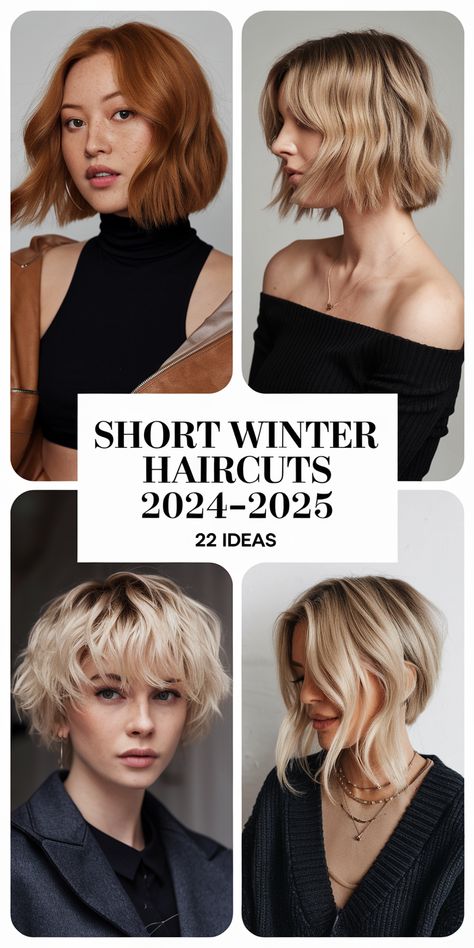 22 Cute Short Winter Haircuts for Women 2024 - 2025 | Straight, Curly, Layered & Hair Color Ideas Layered Hair Color Ideas, Layered Hair Color, Haircuts For Winter, Curly Layered Hair, Trending Short Haircuts, Winter Hairstyles For Black Women, Winter Haircuts, Winter Hair Color Trends, Textured Pixie