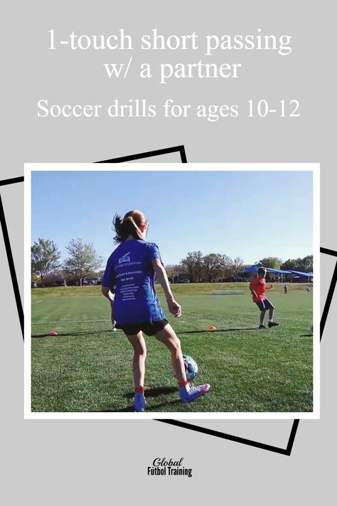 3 VIDEOS Soccer training drills using bilateral direction movement. Must know soccer drills for ages10-12 for teams and individual training. It's helpful to use the inside, outside and sole of the feet! #soccerdrills #gftskills #futbol #footballcoaching #coachingsoccer #soccerskills #soccerskillstraining #pinterest #google #soccer Soccer Skills Training, Passing Drills, Soccer Training Drills, Age 10, Soccer Drills, Soccer Skills, Soccer Coaching, Soccer Training, Soccer Mom