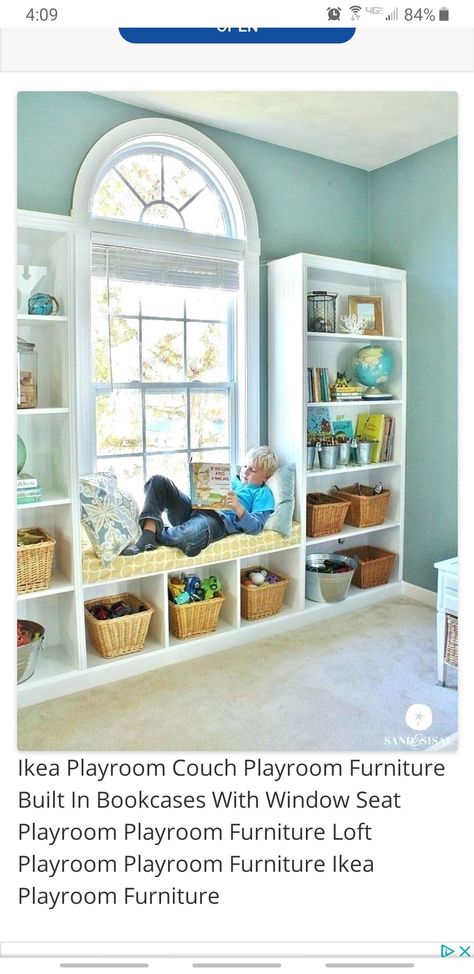 Playroom And Office Combo Small Spaces, Playroom Tv Room Combo Farmhouse, Decorating Built Ins, 2 Bedroom House Design, House Styling Interior, Basement Playroom, Playroom Storage, House Design Pictures, Playroom Design