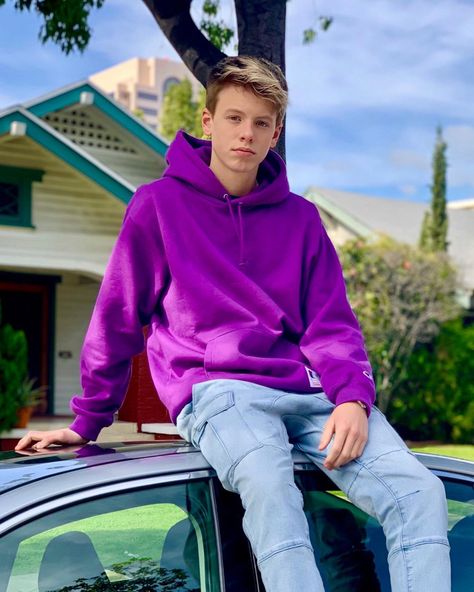 CARSON on Instagram: “Days go by 💜” Carson Lueders, Annie And Hayden, Blonde Hair Boy, Hunks Men, Cute Relationship Goals, Guitarist, New Music, Rain Jacket, Long Sleeve Tshirt Men