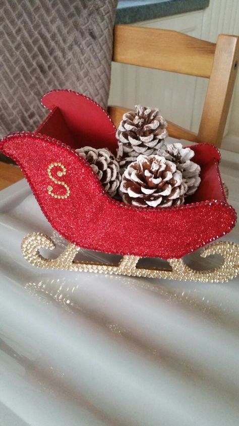 Santas Sleigh Diy Cardboard, Santa's Sleigh Decoration, Santa Slay, Santa Sleigh Decoration, Sleigh Decor, Diy Santa’s Sleigh, Santa’s Sleigh, Santa Claus Sleigh, Santa Mini