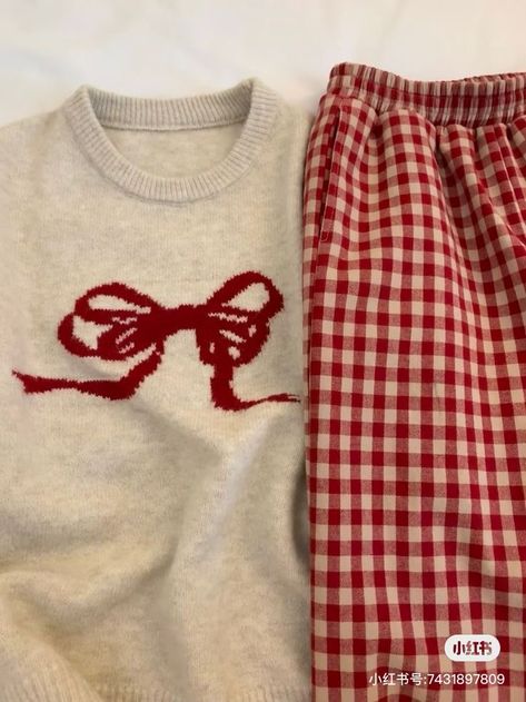 Pajamas Aesthetic, Cozy Pjs, Pijamas Women, Cute Pjs, Mode Zara, Cute Pajama Sets, Cute Pajamas, Cute Everyday Outfits, Red Bow