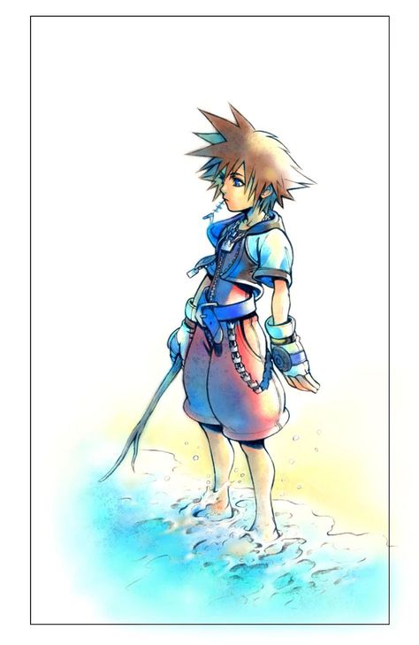 Roxas Kingdom Hearts, Kingdom Hearts 1, Kingdom Hearts Wallpaper, Tetsuya Nomura, Disney Kingdom Hearts, Disney Kingdom, Kingdom Hearts Art, Kingdom Heart, Sora Kingdom Hearts