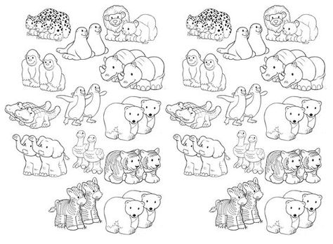 Noah'sArk Animal Printable - I plan to get my kids to color, then cut them out and then they can put theminto an origami paper boat Noah Ark Animals Printable, Noah's Ark Art, Awana Games, Noahs Ark Craft, Ark Craft, Noah Ark, Noahs Ark Animals, Animal Printables, Bible Story Crafts