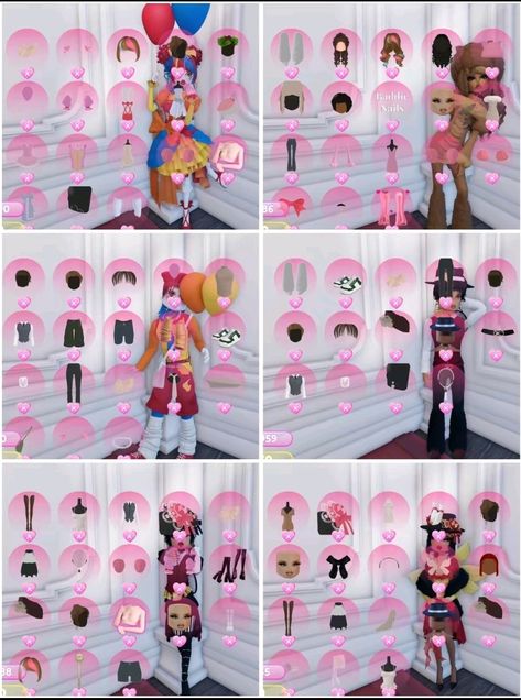 Clown Dti Outfit, Marionettes And Puppeteers Dti Theme, Clown Dress To Impress, Arcade Outfit Ideas, Sailor Moon Dress, Duo Dress, Powerpuff Girls Characters, Sailor Moon Outfit, Clown Dress