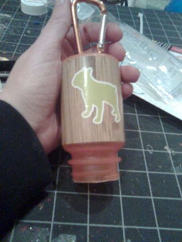 Dog Poop Bag Holder from Used Prescription Bottle! I made one and used decorative duct tape for the outside of the bottle. Poop Bag Holder Diy, Pill Bottle Crafts, Prescription Bottle, Dispenser Diy, Pill Bottle, Dog Poop Bag Holder, Pill Bottles, Bag Dispenser, Medicine Bottles