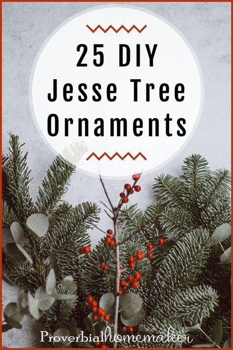 Joshua Tree Ornaments Diy, Jesse Advent Tree Ornaments Ideas, The Jesse Tree, Diy Jesse Tree Ornaments, Diy Jesse Tree, Jesse Tree Ideas, Jesse Tree Ornaments Diy, Diy Nativity Ornaments, Christ Centered Christmas Crafts