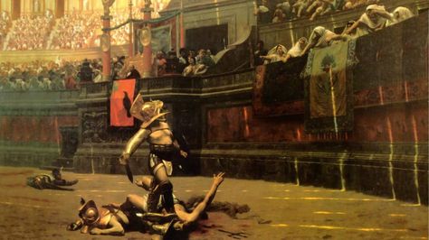 Artistic Painting  Rome Arena Gladiator Artistic Wallpaper Roman Gladiators, Phoenix Art Museum, Thumbs Down, Rome Antique, Phoenix Art, Francisco Goya, Caspar David Friedrich, Historical Painting, Camille Pissarro