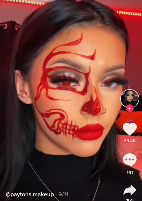 Halloween Makeup Diy, Skull Makeup, Halloween 2022, Halloween 2023, Puff And Pass, Halloween Stuff, Creepy Halloween, Makeup Inspo, Halloween Makeup