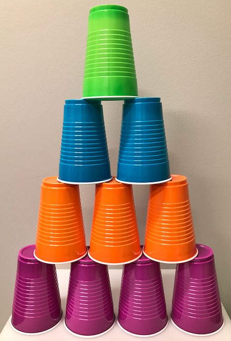 Candy Party Games, Steam Activities Elementary, Team Building Challenges, Cup Challenge, Easy Stem, Math Night, Stack Game, Balloon Tower, First Day Activities