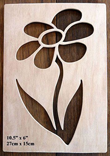 Beautiful Large Sized Hand Crafted MDF 'Decorative Rose Design' Drawing Template / Stencil (Style 2) - Size: 12" x 8.5" Overall (30cm x 21cm) Deco Surf, Tipografi 3d, Rose Stencil, Stencil Printing, Drawing Template, Rose Drawing, Flower Stencil, Stencil Patterns, Scroll Saw Patterns