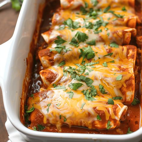 Delicious Homemade Red Sauce Enchiladas Chicken Red Enchilada Recipe Chicken, Traditional Chicken Enchiladas, The Best Chicken Enchiladas Ever, Chicken Enchiladas Red Sauce, Flour Enchiladas, Enchilada Recipe Chicken, Beef Enchiladas With Red Sauce, Red Sauce Enchiladas, Chicken Enchiladas With Red Sauce