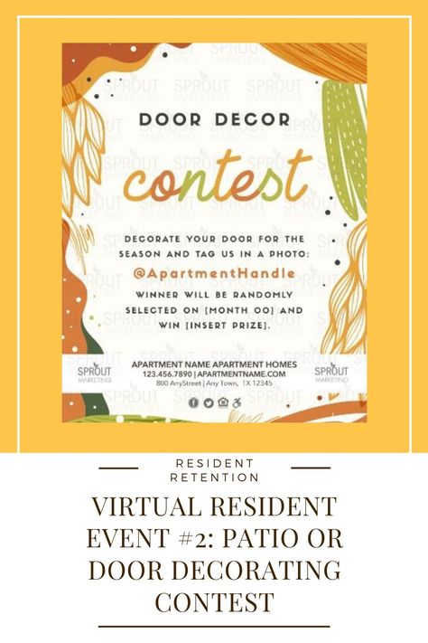 Property managers: Looking for virtual resident events to drive engagement and renewals? Today we are sharing four resident events that are budget-friendly and can be done virtually. They include food events, candy events, scavenger hunt, and guess how many. If you don't have a big budget or a ton of time, but still want to keep residents happy this fall, check this out. #ApartmentMarketingIdeasSocialMedia #ApartmentMarketingIdeasOutreach #ApartmentMarketingIdeas #propertymanagers Apartment Events For Residents Fall, Resident Halloween Events, Marketing Ideas For Apartments Property Management, Resident Events Property Management Fall, Christmas Resident Event Ideas, Hoa Neighborhood Events, September Resident Event Ideas, November Events For Residents, September Resident Events