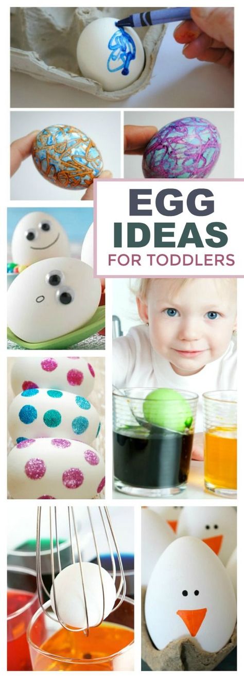 20 Mess-Free Ways To Color Your Easter Eggs! #Easter #toddlereaster Easter Egg Decorating Ideas, Decorate Easter Eggs, Egg Decorating Ideas, Easter Eggs Kids, Easter Activities For Kids, Easter Games, Easter Egg Dye, Spring Craft, Easter Egg Designs