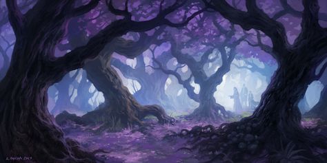 Light Forest (Patreon), Andreas Rocha on ArtStation at https://www.artstation.com/artwork/dWOKw Dnd Places, Concept Art Landscape, Light Forest, Forest Drawing, Fantasy Background, Forest Background, Art Landscapes, Mystical Forest, Fantasy Forest