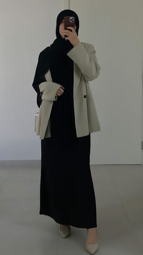 If you’re tall it’s not for u Classy Modest Outfits Hijab, Business Casual Outfits For Women Hijab, Business Casual Hijab, Business Casual Hijab Outfits, Professional Hijab Outfits, Formal Look Hijab, Corporate Hijabi Outfit, Office Outfits Hijab, Hijabi Outfits Abaya