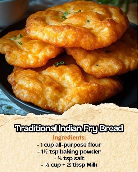 Fry Bread Recipe, Indian Fry Bread, Daily Yum, Mini Crockpot Recipes, Fried Bread Recipe, Flours Banana Bread, Native American Food, Grandma Cooking, Top Secret Recipes